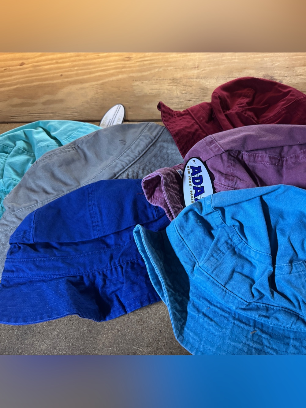 Set of 6 bucket hats. Size L/XL. New!